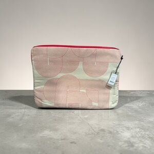 Stylish Cream and Red laptop Bag